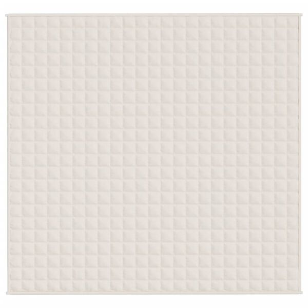 vidaXL Vektdyne kremhvit 220x240 cm 11 kg stoff