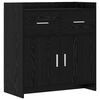 vidaXL Serviesskap Svart eik 75 x 36 x 80 cm Konstruert tre
