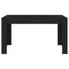 vidaXL Spisebord svart 140x74,5x76 cm sponplate