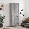 vidaXL Highboard gr&aring; sonoma 69,5x34x180 cm konstruert tre