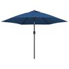vidaXL Parasoll med metallstang 300 cm asur