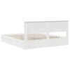 vidaXL Seng med Oppbevaring med skuff Hvit 180 x 200 cm Konstruert tre