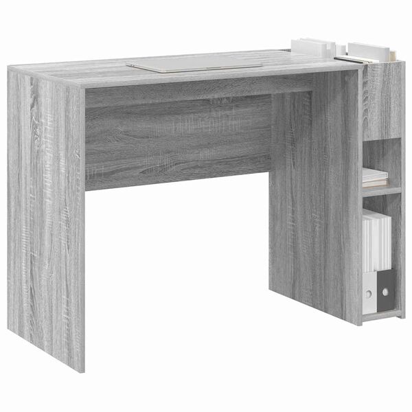 vidaXL Skrivebord Gr&aring; Sonoma 109 x 50 x 78 cm Konstruert tre