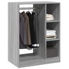 vidaXL Garderobe grå sonoma 77x48x102 cm konstruert tre