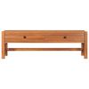 vidaXL TV-benk med skuffer 120x40x45 cm heltre teak
