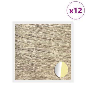 vidaXL Klebende skrue deksel 12 pcs Sonoma eik &Oslash; 20 x 0,5 mm