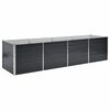 vidaXL H&oslash;ybed antrasitt 320x80x77 cm galvanisert st&aring;l