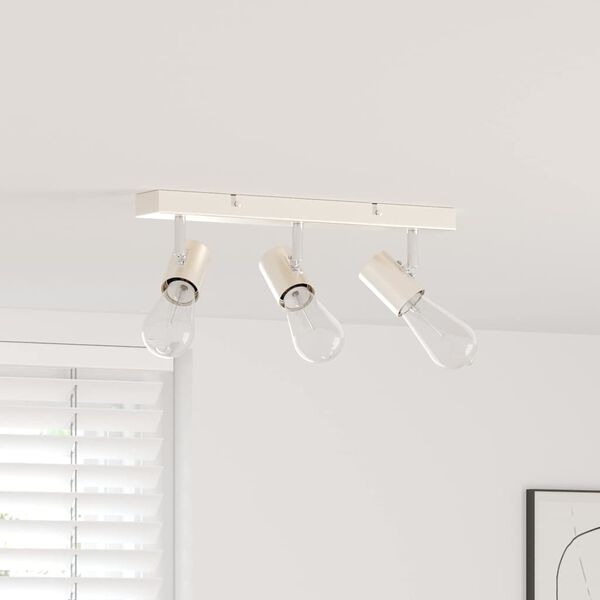 vidaXL Takspot Børstet nikkel 38 x 6.5 x 11.5 cm Stål