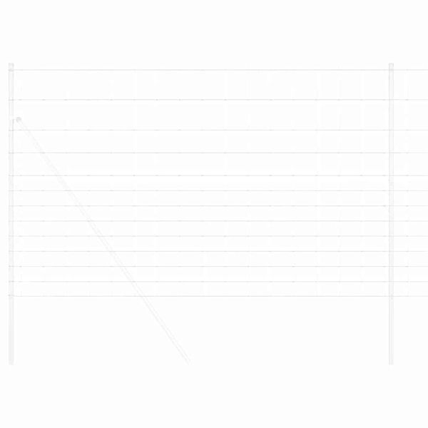 vidaXL Jordegjerde Grå 1.5 x 10 m Stål