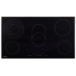 vidaXL Keramisk platetopp 5 kokesoner ber&oslash;ringskontroll 77 cm 8500 W