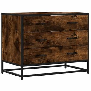 vidaXL Kommode r&oslash;kt eik 70x41x56 cm konstruert tre