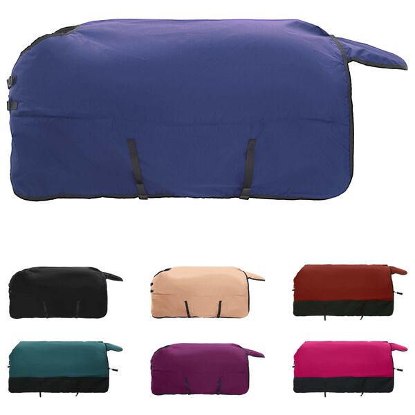 vidaXL Hestepledd M&oslash;rk Gr&oslash;nn og Svart 105 cm Polyester