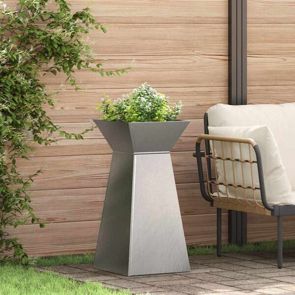 vidaXL S&oslash;yleplanter 2 pcs s&oslash;lv 35 x 35 x 73 cm