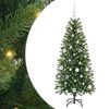 vidaXL Kunstig juletre med 150 LED med stativ gr&oslash;nn 150 cm PE og PVC