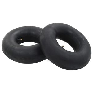 vidaXL Innerslanger til trilleb&aring;r 2 stk 15x6.00-6 gummi