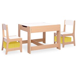 vidaXL Barnebord med 2 stoler MDF
