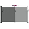 vidaXL Uttrekkbar sidemarkise antrasitt 120x600 cm