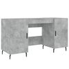 vidaXL Skrivebord betonggr&aring; 140x50x75 cm konstruert tre