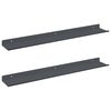 vidaXL Flytende hylle 2 pcs Antrasitt 60 x 8,5 x 2,5 cm St&aring;l