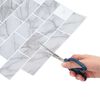 vidaXL Subway-flis 10 pcs Hvit marmor 30,5 x 30,5 cm Polyuretan og PET