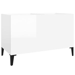 vidaXL Hifi-benk h&oslash;yglans hvit 74,5x38x48 cm konstruert tre