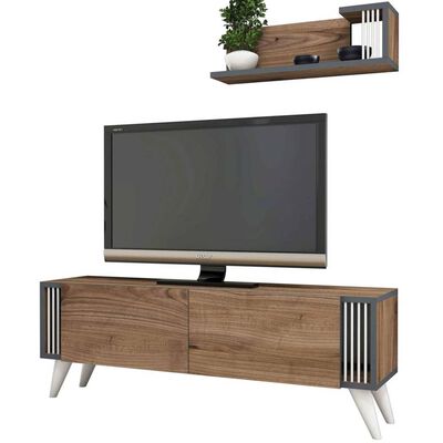 Homemania TV-benk Nicol 120x31x42 cm valnøtt