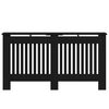 vidaXL Radiator Deksel Svart Eik 152 x 19 x 81,5 cm Konstruert tre