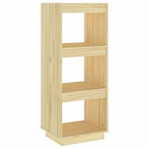 vidaXL Bokhylle/romdeler 40x35x103 cm heltre furu