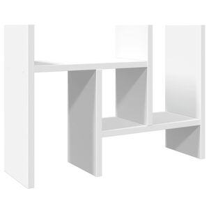vidaXL Hylle til skrivebord hvit 34,5x15,5x35,5 cm konstruert tre