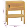 vidaXL Baderomsskap 60x40x75 cm heltre teak