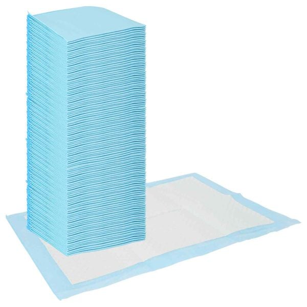 vidaXL Treningspad for kj&aelig;ledyr 400 pcs Bl&aring; og hvit 45 x 33 cm