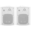 vidaXL Vegghengte stereohøyttalere 2 stk hvit innendørs utendørs 100 W