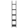vidaXL Bokhylle Svart Eik 60 x 30 x 183 cm Konstruert tre