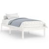 vidaXL Sengeramme hvit heltre furu 100x200 cm