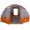 vidaXL Camping Telt Grå og oransje 475 x 475 x 235 cm Polyester