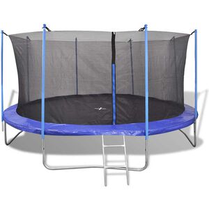 vidaXL Trampolinesett 5 deler 4,57 m