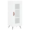 vidaXL Highboard hvit 34,5x34x180 cm konstruert tre