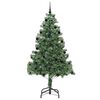 vidaXL Juletre med 300 LED med stativ gr&oslash;nn 210 cm PVC
