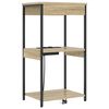 vidaXL Nattbordskap Sonoma eik 41 x 31 x 76 cm Konstruert tre