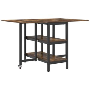 vidaXL Spisebord 122 x 80 x 76,5 cm Konstruert tre R&oslash;kt Eik