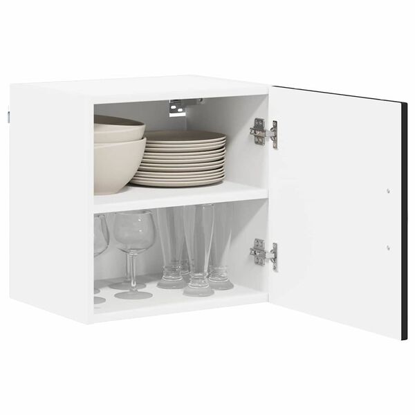 vidaXL Kj&oslash;kkenskap 2 pcs Svart 40 x 31 x 40 cm Konstruert tre