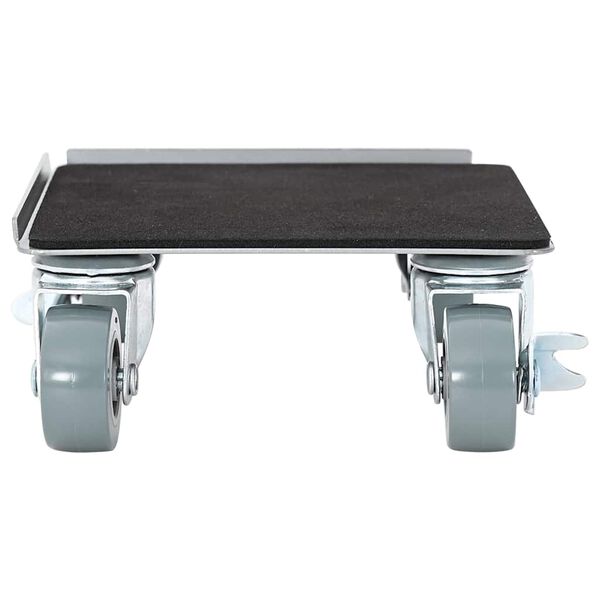 vidaXL M&oslash;belhjul 4 stk med l&oslash;fter 13,5x13,5x6 cm st&aring;l 1300 kg