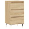 vidaXL Skjenk sonoma eik 40x35x70 cm konstruert tre
