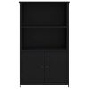 vidaXL Highboard svart 62x32x103,5 cm konstruert tre