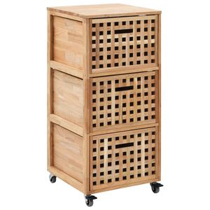vidaXL Baderomsskap 41x41x91 cm heltre valn&oslash;tt