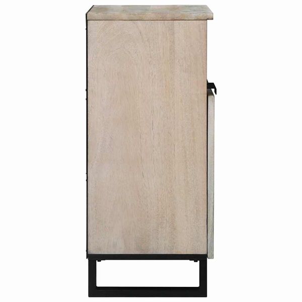 vidaXL Medieoppbevaringsskap og -hyller Hvit og svart 60 x 33 x 75 cm