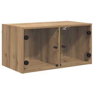 vidaXL Veggskap Veggmontert Artisan Eik 68 x 37 x 35 cm Konstruert tre