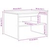 vidaXL Kaffebord Gammelt tre 60 x 50 x 40 cm Konstruert tre