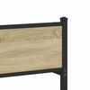 vidaXL Sengeramme i metall uten madrass sonoma eik 120x200 cm