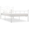 vidaXL Sengeramme hvit metall 100x200 cm